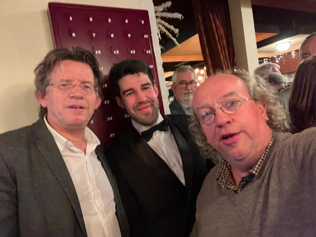 With Theo and Ivan after the concert.